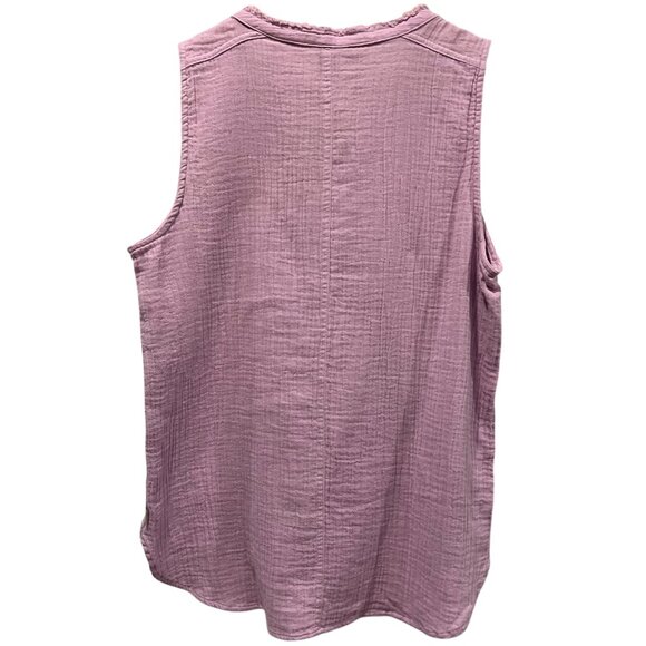 Eddie Bauer Bubble Gauze Tank, NWT, Orchid, M - Picture 6 of 7